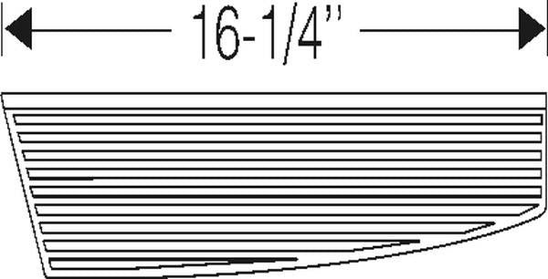 Door opening step pad