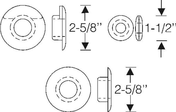 Side Mount Spare Grommet Set