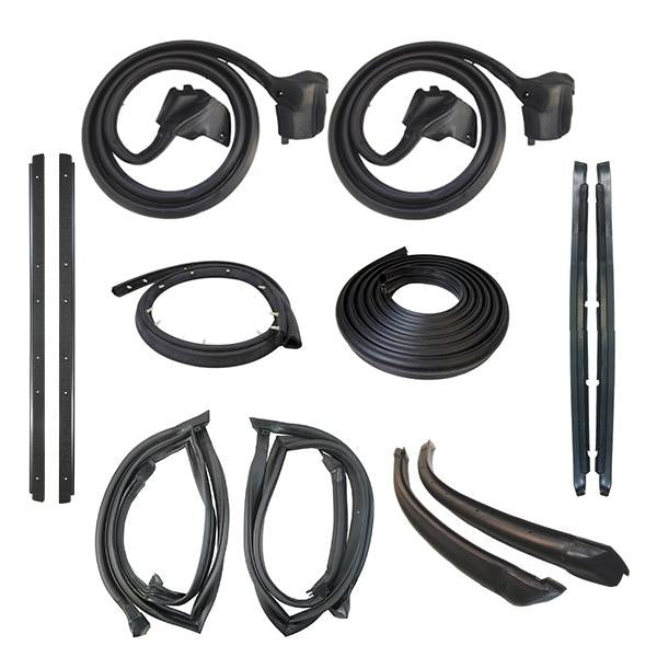 T-Top Body Weatherstrip Kit with Rubber Drip Edge