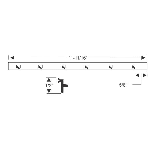 Vent Division Bar Weatherstrip