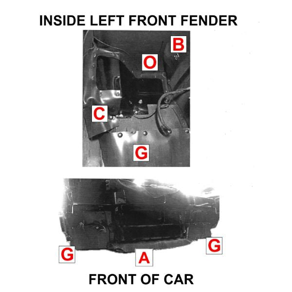 Inner Fender Splash Apron / Dust Shield Set