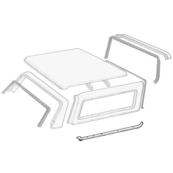 Removable Roof to Quarter Panel Weatherstrips