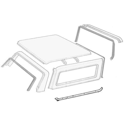 Removable Roof to Quarter Panel Weatherstrips
