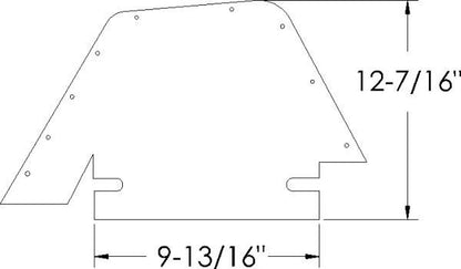 Splash Apron / A-Arm Dust Shield Fillers