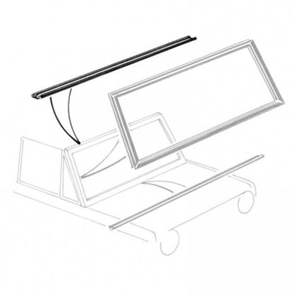 Windshield Frame Upper (Header) Weatherstrip