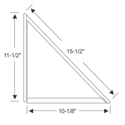 Rear door stationary window weatherstrip