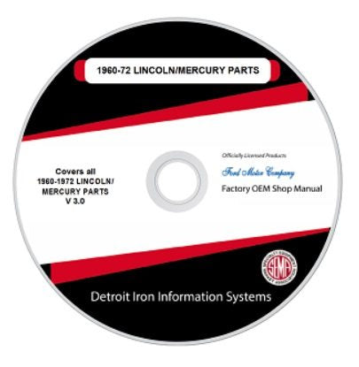 1970 Lincoln-Mercury Factory Shop Manual, CD