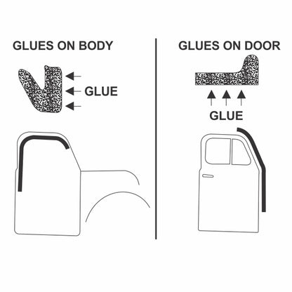Front Door Weatherstrip Set