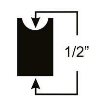 0.500 Thick 5 inch Spring Rubber FLAT on one side