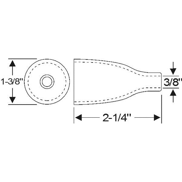 Steering Column Gearshift Boot - Brown