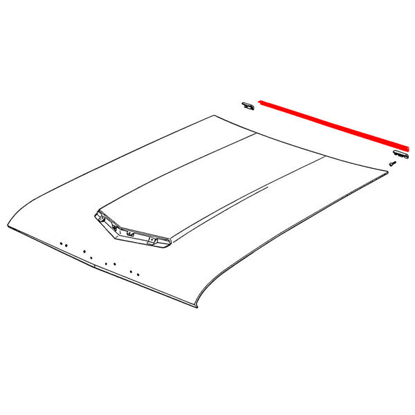 Firewall to Hood Weatherstrip - Cowl Lacing