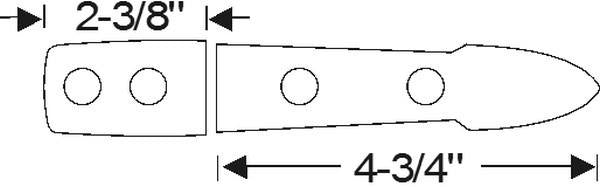 Trunk Hinge Mounting Pad