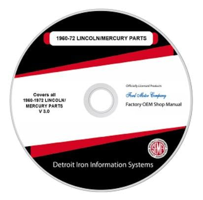 1971 Lincoln-Mercury Factory Shop Manual, CD