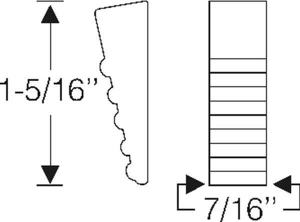 Hood ventilator wedge pad