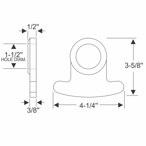 Steering Column Grommet - Brown