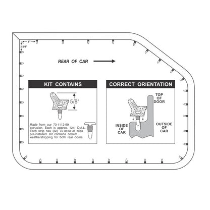 Rear Door Weatherstrips