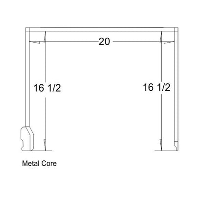 Roof Rail Weatherstrip - Rear