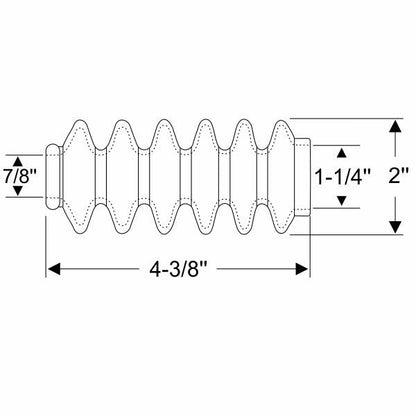 Vacuum Brake Cylinder Rod Boot
