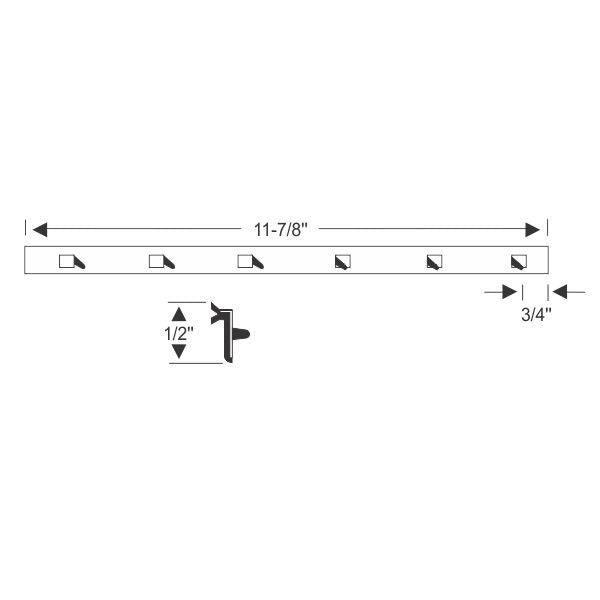 Vent division bar weatherstrip