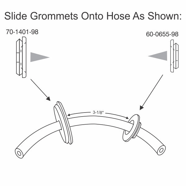 Door Conduit Set - Wiring - Vacuum Hoses