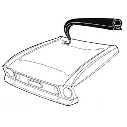 Hood to Cowl Firewall Weatherstrip