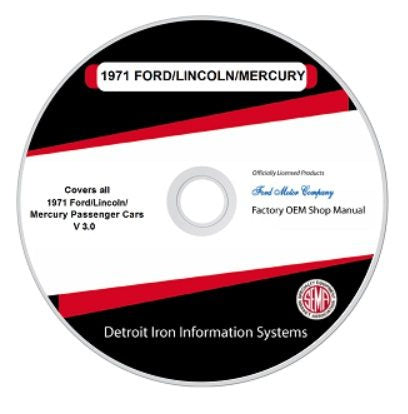 1971 Lincoln-Mercury Factory Shop Manual, CD