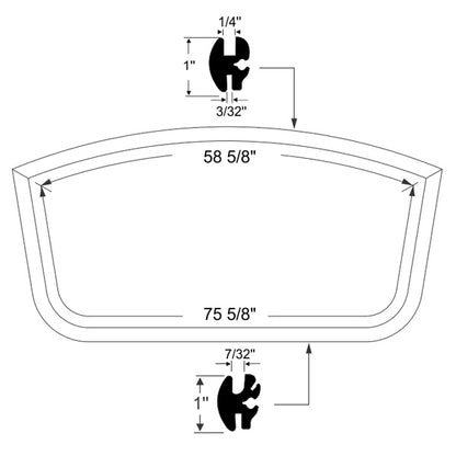 Rear Window Gasket Set