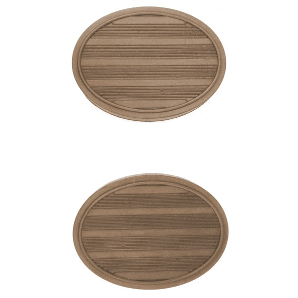Brake and Clutch Pedal Pads - Brown