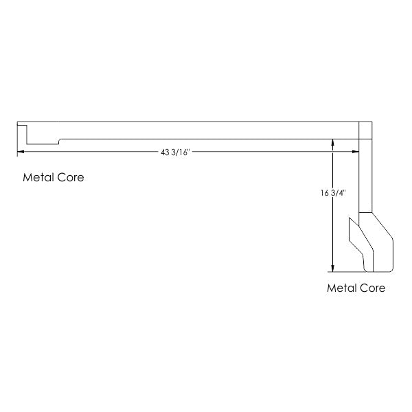 Roof Rail Weatherstrip - Front
