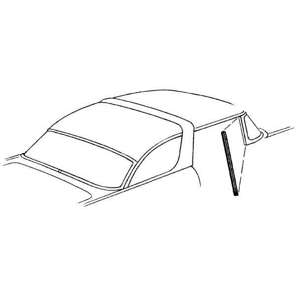 Windshield Post to Door Weatherstrips