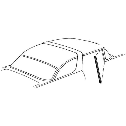 Windshield Post to Door Weatherstrips