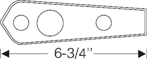 Trunk handle mounting pad