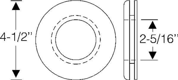 Power brake carpet grommet