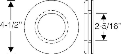 Power brake carpet grommet