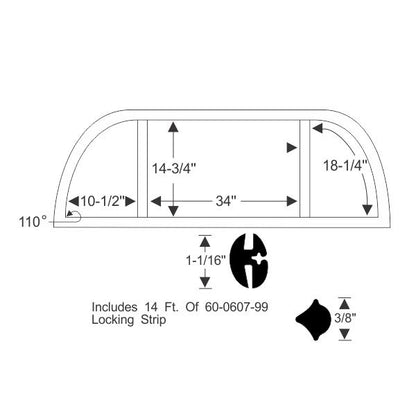 Rear Window Gasket Set