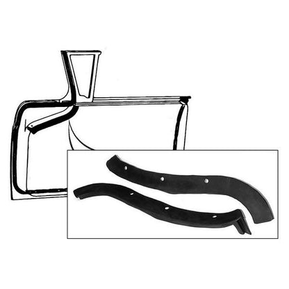 Front Door Inner Dog Leg Weatherstrips