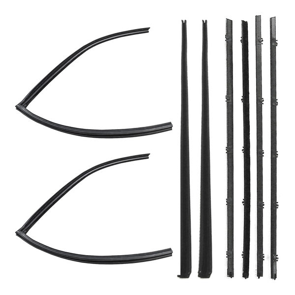 Window Felt and Run Channel Weatherstrip Set - Front