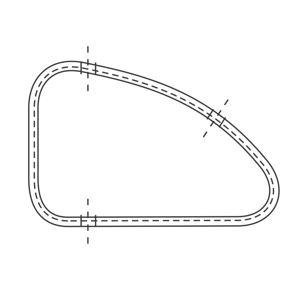 Rear Quarter Vent Window Weatherstrips