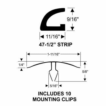 Hood To Cowl Weatherstrip