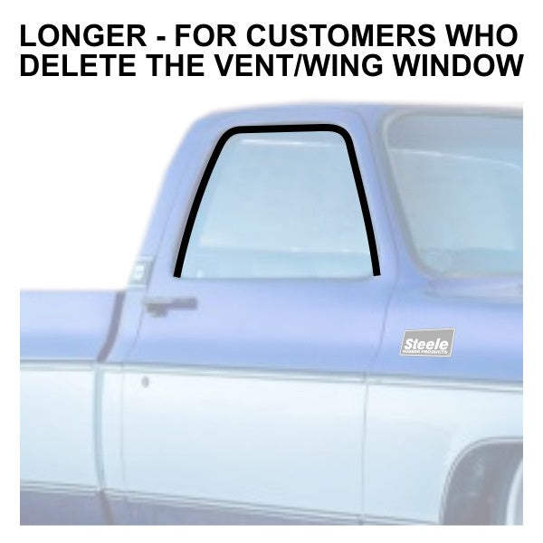 Glass Run Channel - Vent Window Delete