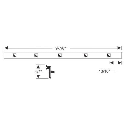 Vent Window Division Bar Weatherstrips