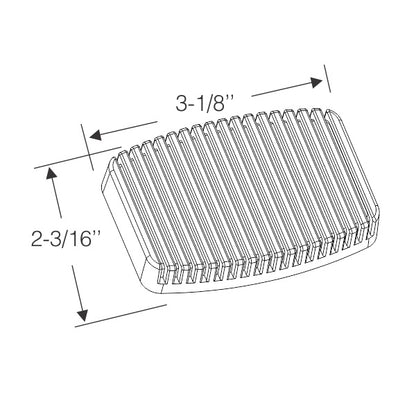 Clutch and Brake Pedal Pads - BROWN