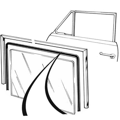 Channel filler weatherstrip
