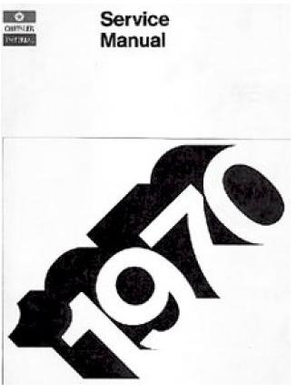 Service Manual for 1970 Chrysler & Imperial | Literature